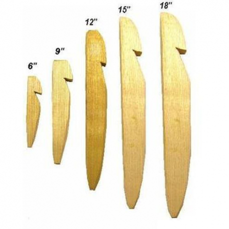 15" Wooden Tent Pegs 10pk