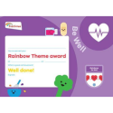 Theme Award - Certificate - Rainbows Be Well