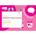 Theme Award – Rainbows Express Myself certificate
