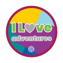 I Love Adventures Woven Badge