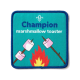 Champion Marshmallow Toaster Scouting Fun Badge