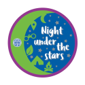 Night under the stars woven badge