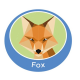 Fox Emblem - Metal