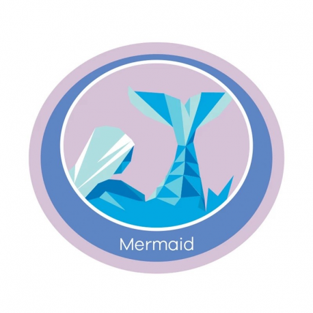 Mermaid Emblem - Woven