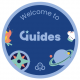 Welcome to Guides woven badge 2021