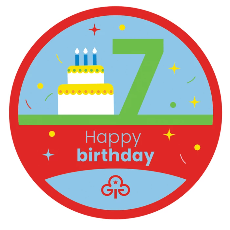 Happy 7th Birthday Badge