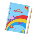 Rainbow Notepad and Pencil Set