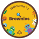 Welcome to Brownies woven badge 