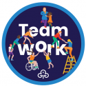 Teamwork woven badge