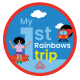 My 1st Rainbows trip woven badge