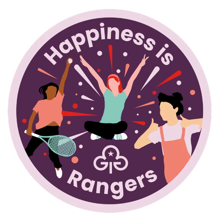 Happiness is Rangers woven badge
