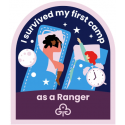I survived my first camp as a Ranger woven badge