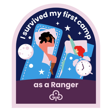 I survived my first camp as a Ranger woven badge