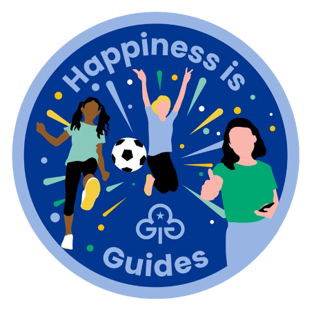 Happiness is Guides woven badge