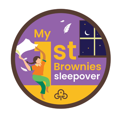 My 1st Brownies sleepover woven badge