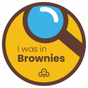 I was in Brownies woven badge