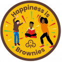 Happiness Is Brownies Badge