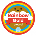 Gold award - Rainbows woven badge