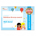 Bronze award certificate - Rainbows