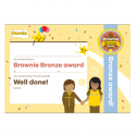 Bronze award certificate - Brownies