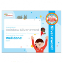 Silver award certificate - Rainbows