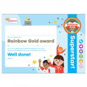 Gold Award certificate - Rainbows