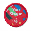 You Shape Squirrel Central Badge