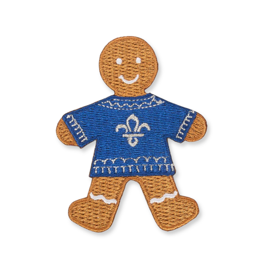 Fleur de Lis Gingerbread Blanket Badge