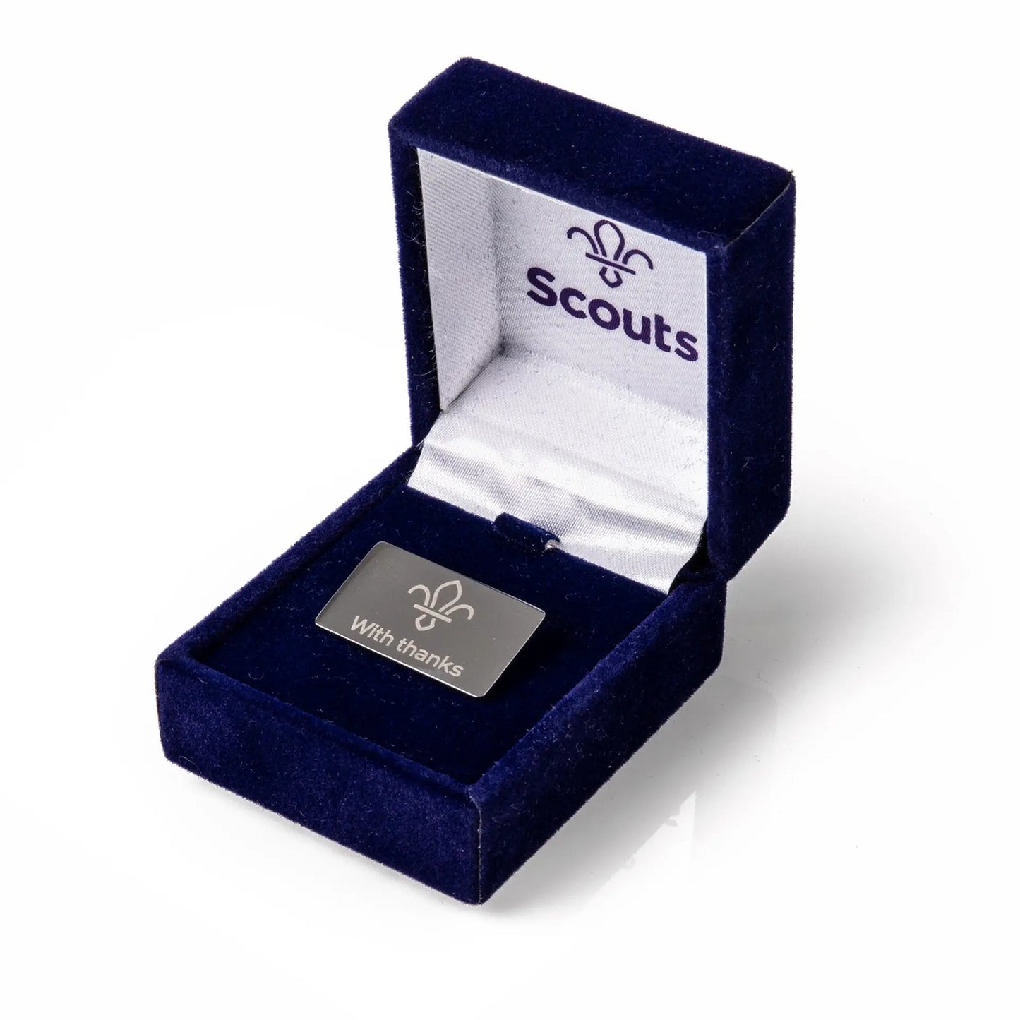 With Thanks Laser Etched Badge in Box