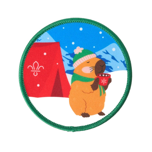Capy Christmas Blanket Badge