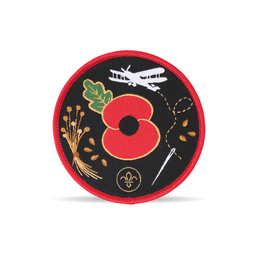 Blanket Badge - Poppy & Scouts Flax to Flight