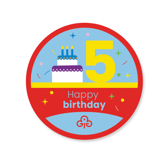 Happy 5th Birthday - Fun Badges
