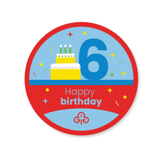 Happy 6th Birthday - Fun Badge