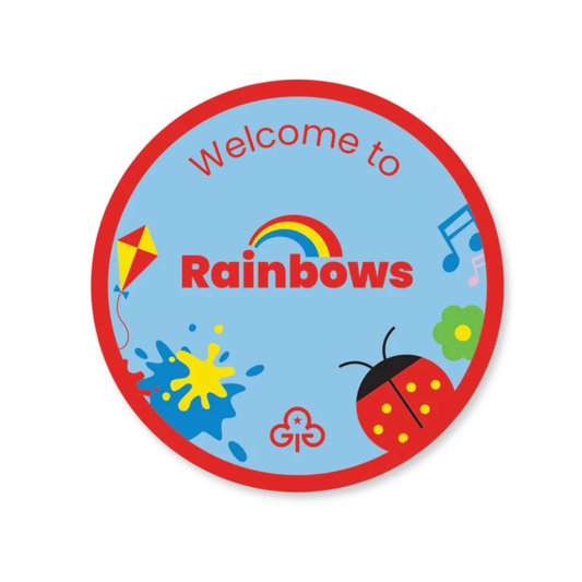 Welcome to Rainbows woven badge