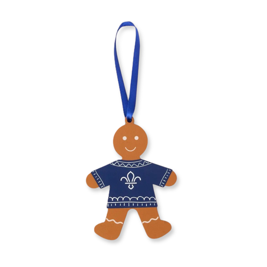 Fleur De Lis Gingerbread Christmas Decoration
