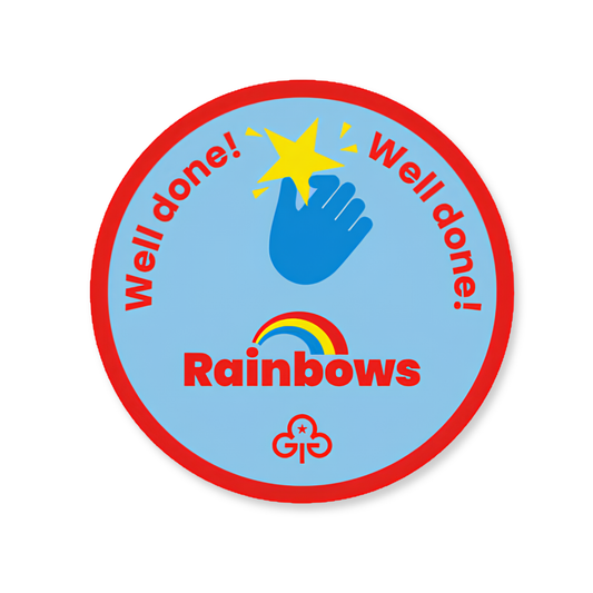 Well Done Rainbows Woven Badge