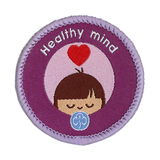 Rainbows Healthy mind woven badge
