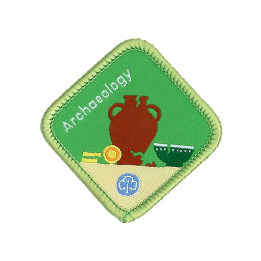 Brownies Archaeology woven badge