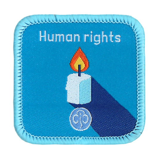 Guides Human rights woven badge