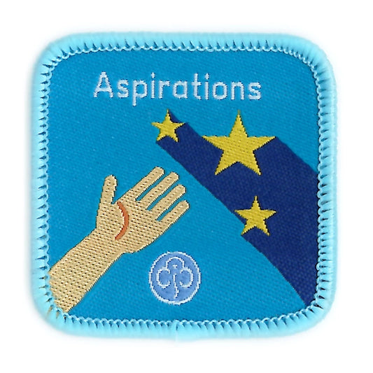 Guides Aspirations woven badge