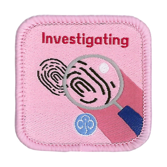 Guides Investigating woven badge