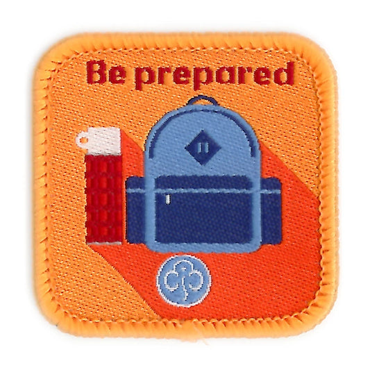 Guides Be prepared woven badge