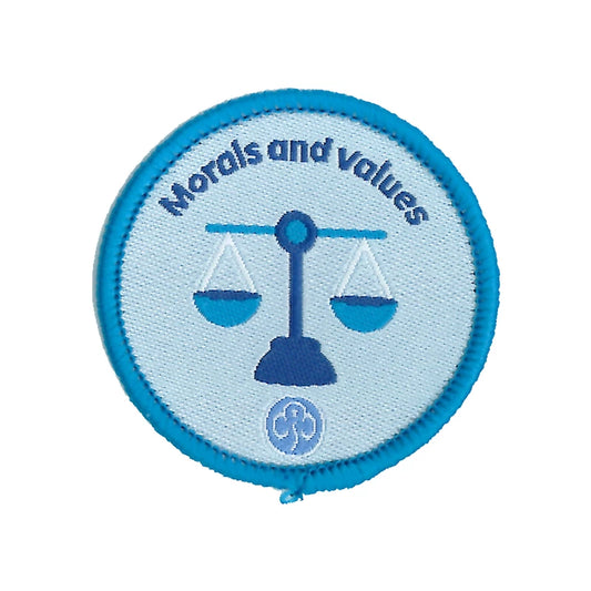 Rangers Morals and values woven badge