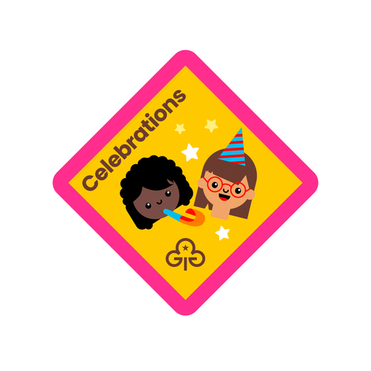 Brownies Celebrations woven badge