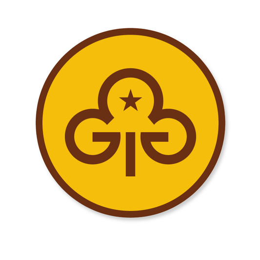 Brownies trefoil woven badge
