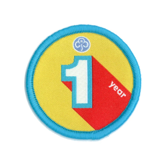 Anniversary woven badge 1 years