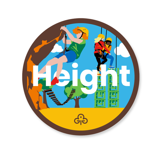 Brownies Height adventure woven badge