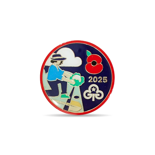 Remembrance Poppy Metal Badge 2025