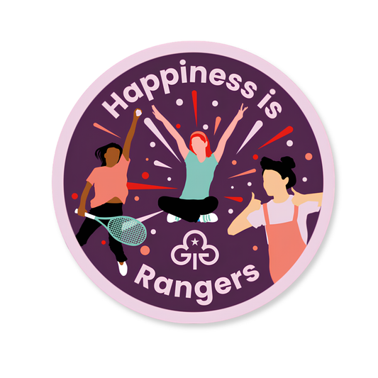 Happiness is Rangers woven badge