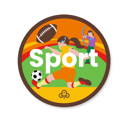 Brownies sport adventure woven badge